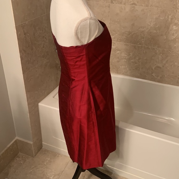 INC Raw Silk Strapless Dress - Picture 4 of 7